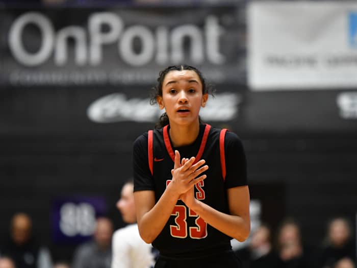 South Medford Clackamas 6A Oregon girls basketball final Taylor Balkom 75